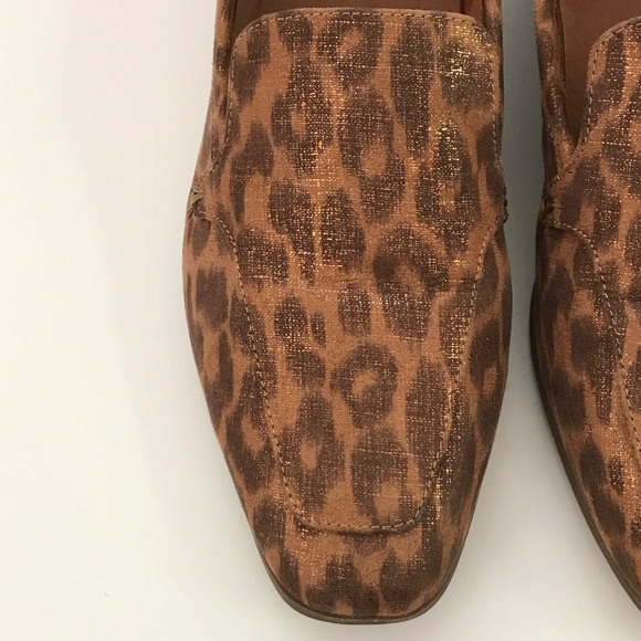 AEROSOLES Paynes Leopard Loafers Slip On Flats Cheetah Brown Tan Women’s Size 7 - Picture 5 of 16